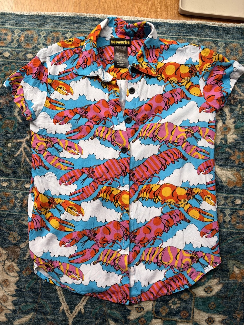 Nooworks Lobster Dream Button Down Short Sleeve
